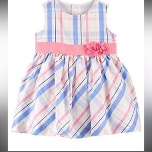 Carter's Baby Girls Plaid Plume Sateen Sleeveless Tulle Dress 18‎ Months